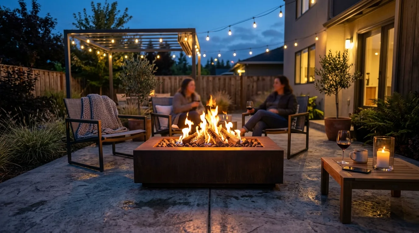 Sunken Fire Pit Lounge